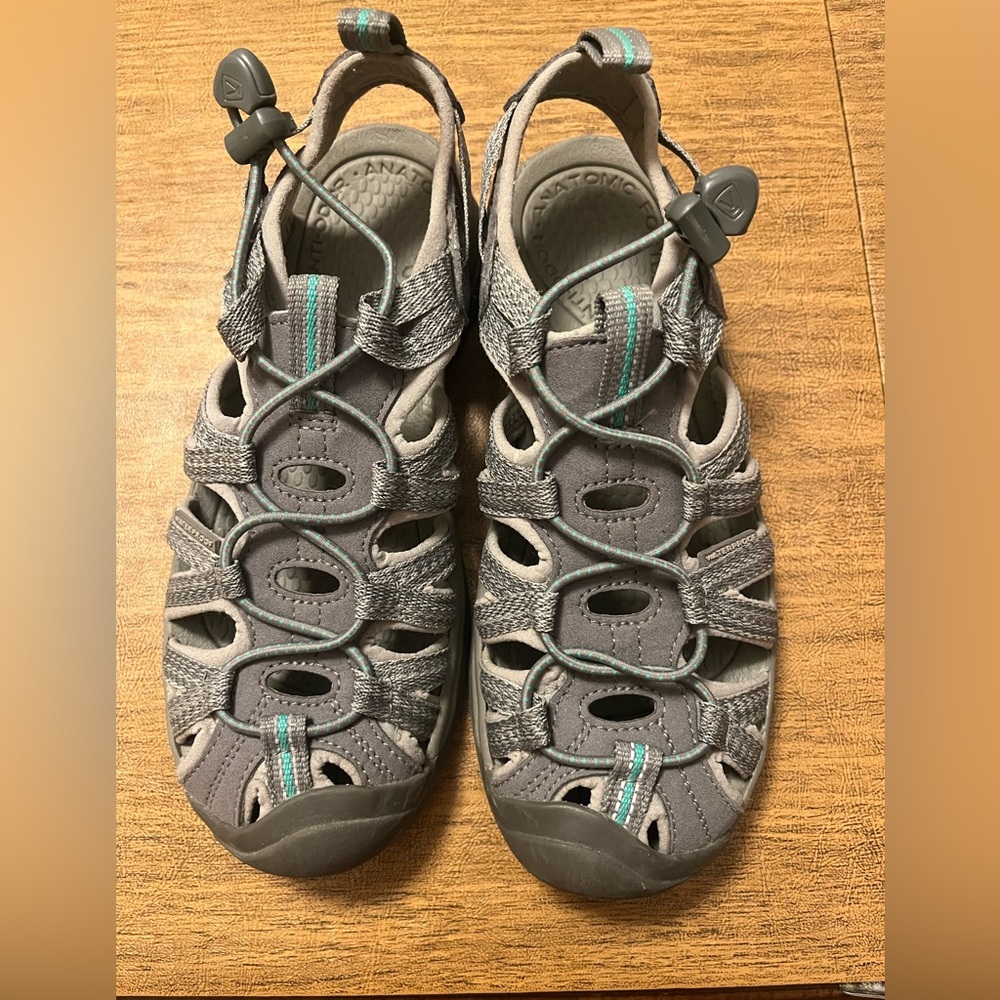 Keen’s Women's Gray and Teal Outdoor Sandals